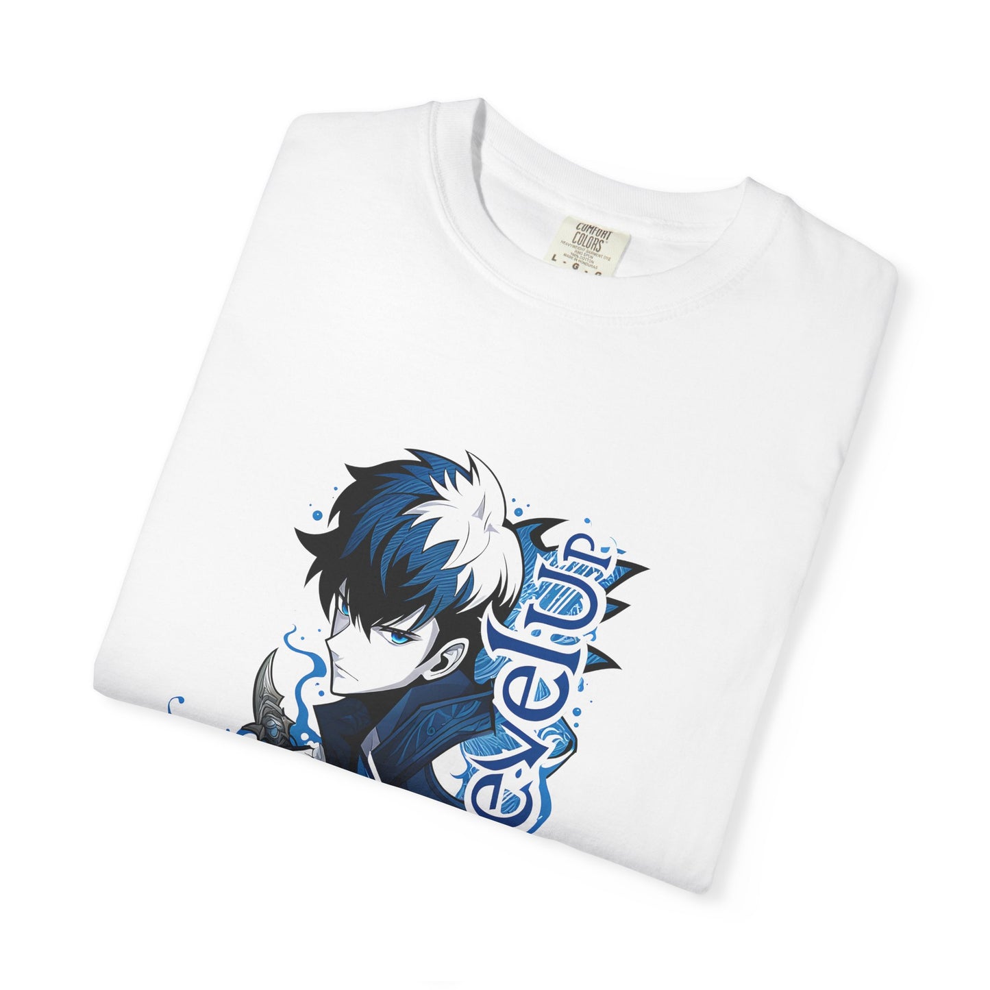 Anime-Inspired Unisex T-Shirt - Cool Blue Character Design