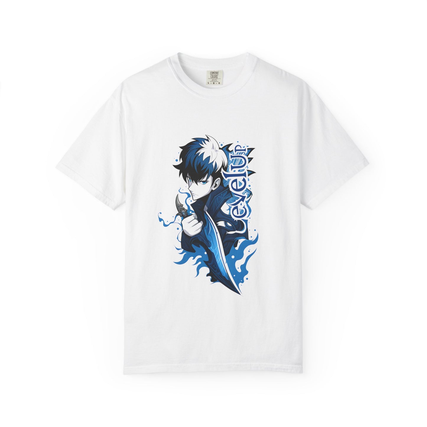 Anime-Inspired Unisex T-Shirt - Cool Blue Character Design