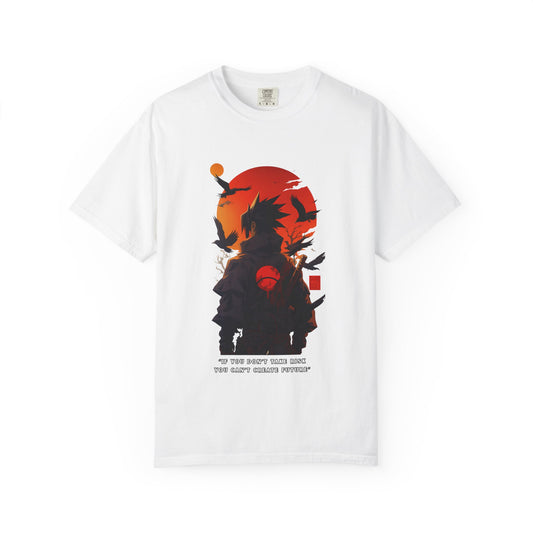 Garment-Dyed Graphic T-Shirt - "If You Don’t Take Risks, You Can’t Create Future"