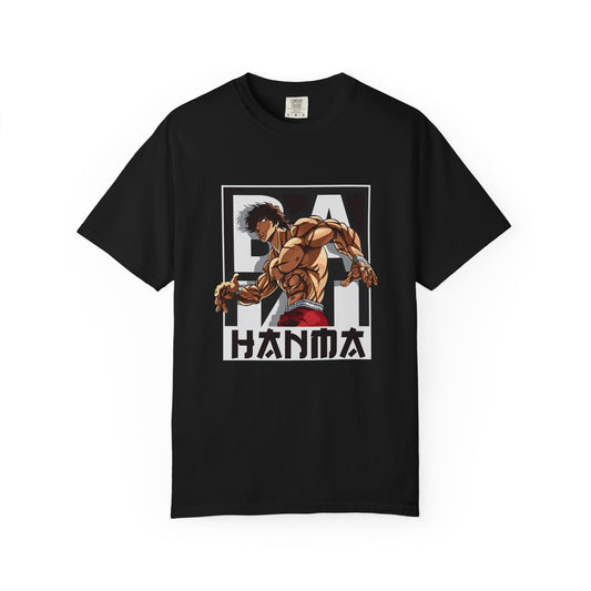 Unisex Garment-Dyed T-shirt with Hanma Design - Stylish Anime Apparel for Fans