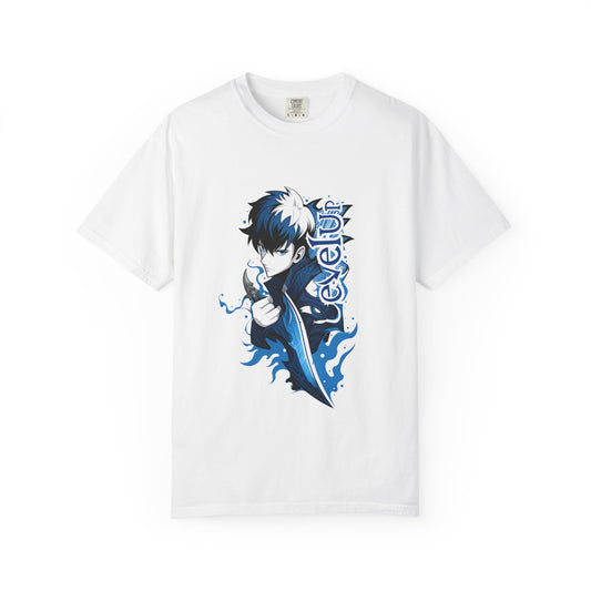 Anime-Inspired Unisex T-Shirt - Cool Blue Character Design